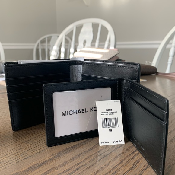 Michael Kors NEW 2-in-1 men’s leather wallet - Picture 12 of 12